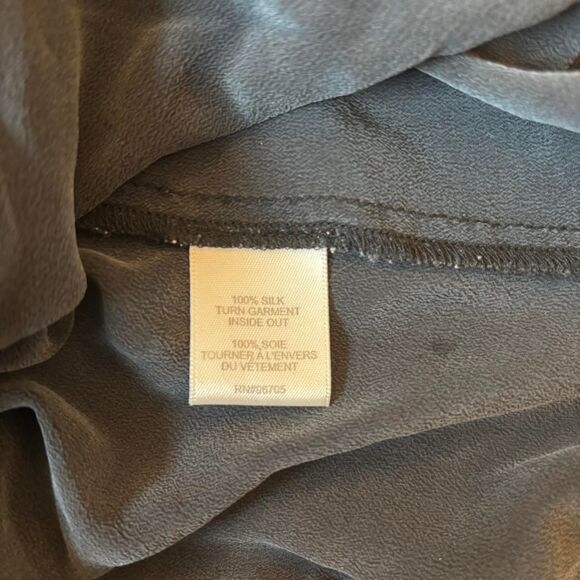 Rebecca Taylor 100% Silk Mini Dress Ruffle Front Tied Waist V-Neck Size S - Picture 5 of 6